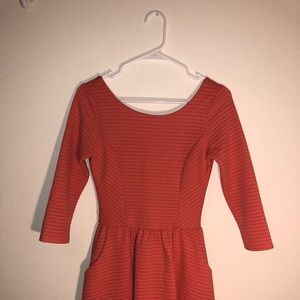 Coral dress